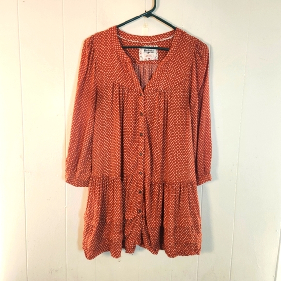 Holding Horses Pavin Long Sleeve Button Down Tunic Size Small - Picture 2 of 16